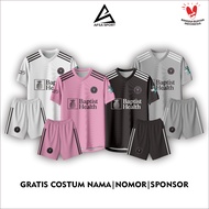 Full Print Futsal & Football Jersey Custom Name, Sponsor and Designbebas ACADEMY INTER MIAMI Pink Ro
