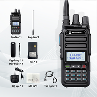 Bộ đàm 10KM Motorola 370S 128 Kêng 15W VHF/UHF 136-520Mhz Xuyên Vật Cản Cực Tốt - Pin Dung Lượng Cao