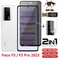 Poco F5 Pro 2023 Private Tempered Glass Anti-Spy Full Cover Screen Protector Anti Peek Privacy Film For Xiaomi Poco F5 F5Pro Redmi K60 F 5 Pro PocoF5Pro 5G Anti Peek Privacy Film