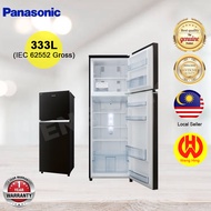 [Own Delivery Klang Valley only] Panasonic 2-Door Econavi Inverter 333L Fridge Stainless Black Door NR-BL348PKMY