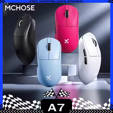 MCHOSE A7 Pro Ultra Gaming Mouse Three Mode Bluetooth Wireless Mouse 8K PAW3950 E-sports Lightweight