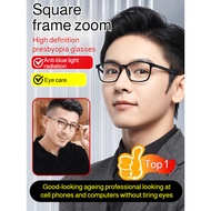 【No-Screw Design】Frame-style Adjustable Zoom Focus HD Reading Glasses Reading Glasses/Zoom Focus/HD 