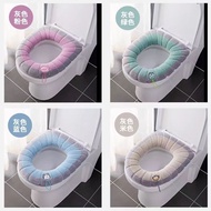 AT-🎇Thickened Toilet Seat Cushion Portable Toilet Cover Sandwich Washable Toilet Cover Toilet Seat Winter Toilet Seat YD