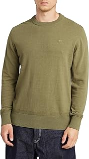 Men's Premium Core Knitted Pullover Sweater, Green (Ensis Green D26123-d997-6057), Small