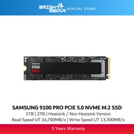 SAMSUNG 9100 PRO PCIe 5.0 M.2 NVMe SSD Heatsink / Non-Heatsink - 1TB/2TB/4TB