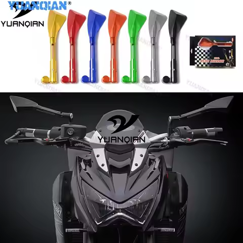 Universal Motorcycle Mirrors Rearview Side Mirror For 390 200 690 125 For Kawasaki Z800 Z750 ER6N ER