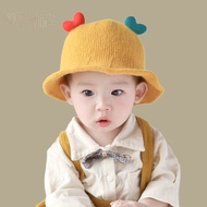 Hats and hats with 2 beautiful hearts for children 7-18 months