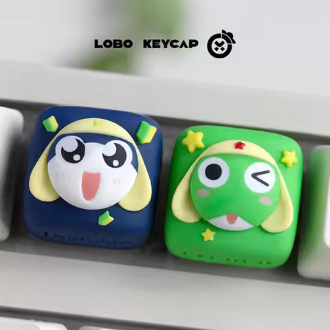 Keroro Tamama Series Keycaps Personalized Mechanical Keyboard Keycaps Cute Funny Stress Relieving Ke