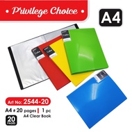 [20Pages] Pocket Clear Book File, Certificate File, Fail Siji, Interview File, Fail Temuduga Menu Bo