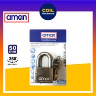 AMAN 304-5001 Stainless Steel Heavy Duty Padlock | Lock | Kunci Mangga 50mm