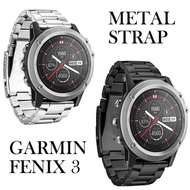 Garmin Fenix 3 HR Titanium Metal Stainless Steel Band Strap Replacement Straps