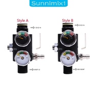 [Sunnimix1] Diving Cylinder Regulator with Gauge Heavy Duty Replacement Tool Parts Gas Tank for Outdoor Sports