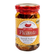 Picante Spanish Sardines in corn oil. Hot &amp; spicy 230g