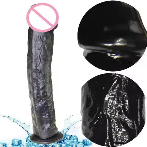 Bigger Dildo Silicone Realistic Texture Stimulate Vaginal Orgasm Suction Cup Pleasure Huge Dick Deep