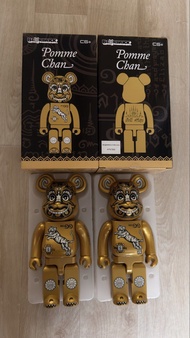BE@RBRICK Pomme Chan 400% 金色 泰國限定 熊