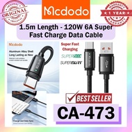 Mcdodo CA-473 Data Cable 120W Fast Charging Cable USB Kabel Type-C Cable 1.5M 150CM Mcdodo Cable Mcd