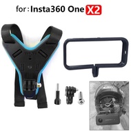Motorcycle Helmet Chin Strap Mount Holder for insta360 one X2 Panoramic camera  GoPro Accessories