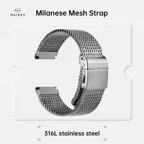 Luxury 316L Stainless Steel Brushed Watch Band, Milanese Mesh Watch Strap, For Rolex IWC OMEGA Watch