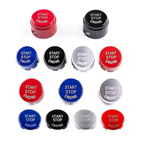 Red Engine Start Stop Switch Push Button Replace Cover for BMW 1 2 3 4 5 6 7 X1 X3 X4 X5 X6 Series F