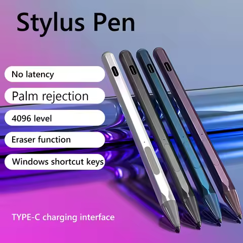Touch Stylus Pen Magnetic Capacitive Stylus Pen 4096 Pressure Sensitive Type-C Rechargeable for HP E