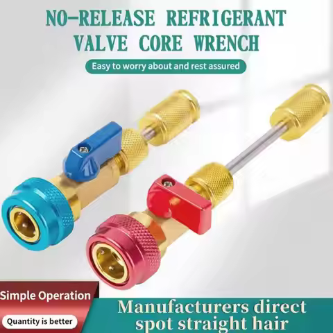 Auto AC Valve Core Remover Installer Tool R134a R22 R410 Valve Core Remover Installer Tool Kit For C