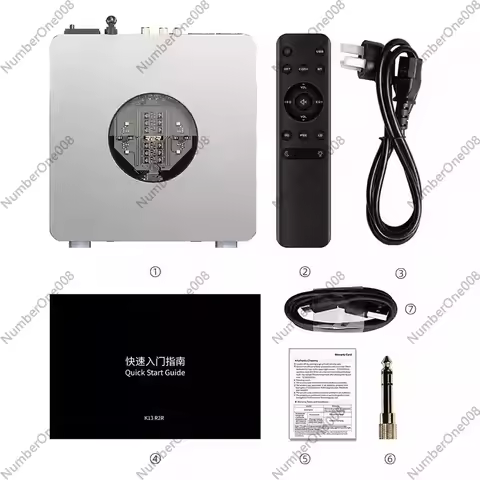K13 R2R Desktop DAC & Headphone Amp, High-Fidelity 24Bit R2R DAC, Powerful 2400mW Output, LDAC Bluet