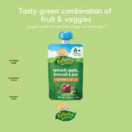 Raffertys Garden Spinach Apple Broccoli & Pea Baby Puree [Exp: Dec26-Mar27]