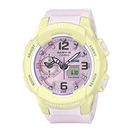 Casio Baby-G (BGA-230PC-9BDR) White Resin Strap Shock Resistant 100 Meter World Time Watch