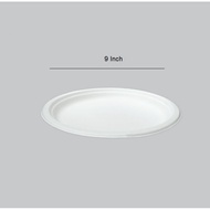 10pcs Disposable Polystyrene Plate 9" / Pinggan Polisterin Pakai Buang 9"