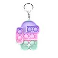 Keychain Among Us Push Bubble Pop It