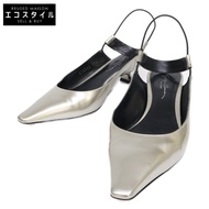 Giorgio Armani X1E922 Patent Leather Slingback Pumps, Size 37 1/2 [Used]