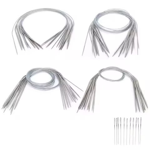 Circular Knitting Needles Stainless Steel Round Needles Various Sizes Crochet Knitting Needles Round