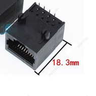 Full Plastic RJ45 Network Socket Female 8P8C in-line Vertical RJ45 90 Degree  MY29B1