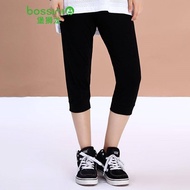 Bossini new women s leisure sports color Haren seven black pants 020529070990 L code 175/72Y