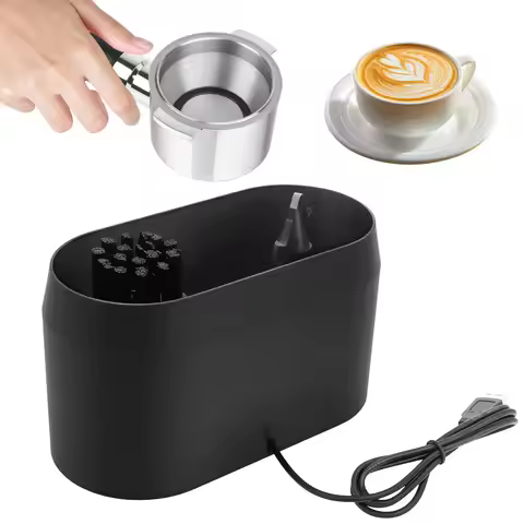 Automatic Knock Box Cleaner Electric Automatic Knock Box Cleaner Coffee Portafilter Cleaning Kit wit