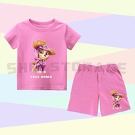 Children's Suits Cartoon Character PAW PATROL SKYE T-Shirt Suits Kids Shorts FREE Print Name