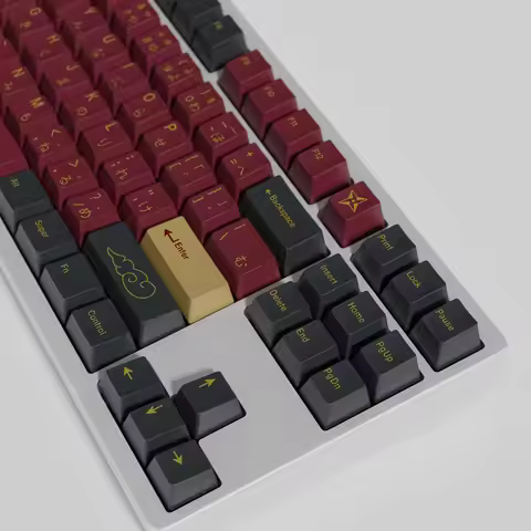 GMK Red Samurai Customized Keycap PBT Five-Sided Sublimation
