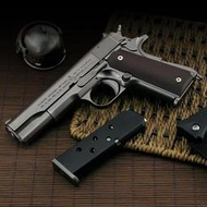 新款12.05柯爾特1911模型拋殼槍全金屬男孩玩具手槍不可發射玩具槍金屬槍模