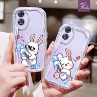 PUTIH White Rabbit Cream Candy ph case Strange Shape For OPPO A58 A57/S/E A55 A54/S A53/S A52 A36 A35 A33 A31 4G/5G soft case Cute Girl Cute Mobile Phone plastic