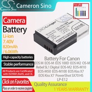 CameronSino Battery for Canon EOS M EOS M EOS 100D Rebel SL1 Digital OS M EOS M2 EOS M2 EOS M10 fits Canon LP E12 camera battery ufjjqj821