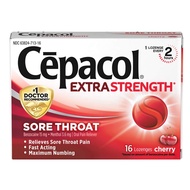 Cepacol Extra Strength Sore Throat Lozenges, Cherry 16ct