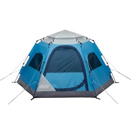 Coleman Camp Burst 4-Person Camping Tent, Umbrella-Style Pop-Up Tent with 45s Easy Setup, Dark Room 