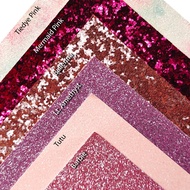 Coarse Glitter Paper 300 gsm A4 - Pink Scrapbook Paper