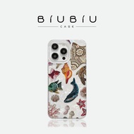 BIUBIU STORE Luxury Paper Shell Pattern Phone Cover for iPhone 13 14 15 16 12 11 PRO 11PROMAX 7 8 PL