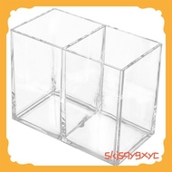 Clear Acrylic Makeup Brush Holder Pen Pencil Cup Holder Cosmetic Storage Case Desktop Stationery Org