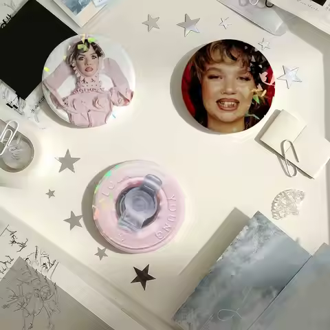 British Singer L-Lola Young One Thing Laser Badge Creative Pins Brooch for Bag Clothes Hat Decor Gif