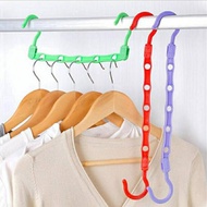 GANTUNGAN MOS Wardrobe Hanger Magic Hanger 5 Slots | 5 in 1 folding clothes hanger | Clothes hanger