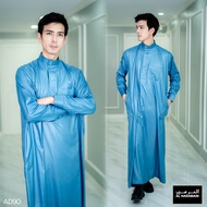 โต๊ปผู้ชาย แขนยาว ชุดอิสลามมุสลิม แขนกระดุม AD90วาริสมุสลิม