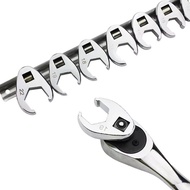 10Pcs 3/8Inch Drive Crowfoot Wrench 10 to 22mm Metric SAE Imperial Chrome Plated Foot Open End Spann