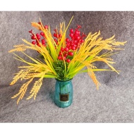 [ FABRIC FLOWERS ] [ WINTER PEACH BRANCHES ] [ LENGTH 30 ] SHORT RICE BRANCHES DECOR LIVING ROOM, DE